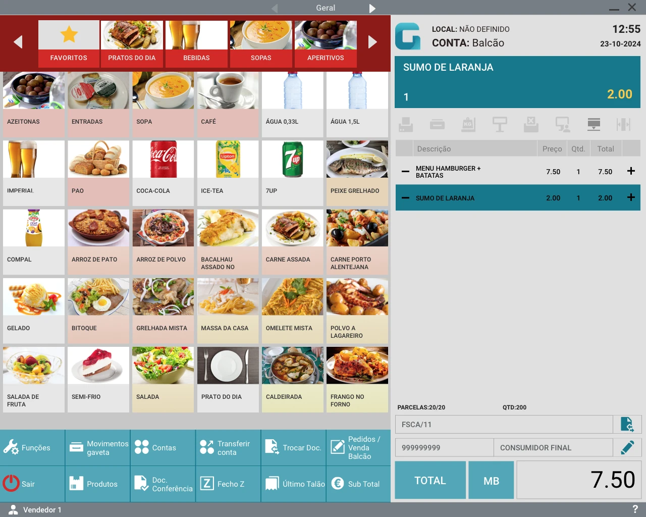 Software de faturação para restaurantes